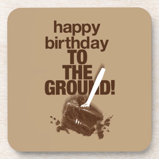 地面に コースター (正面)