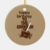 地面に セラミックオーナメント (正面)