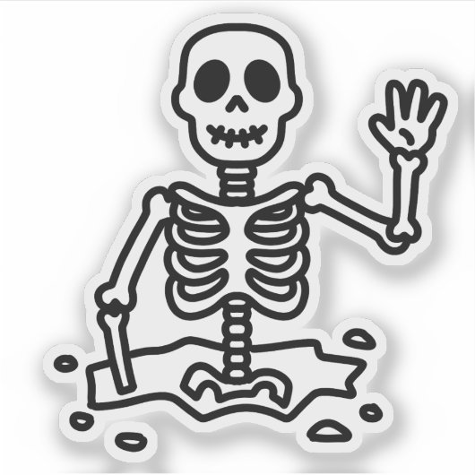 地面のスケルトン シール (正面)