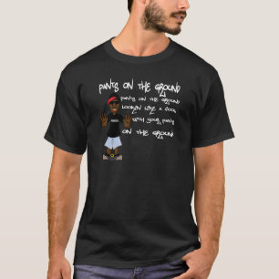 地面のズボン Tシャツ