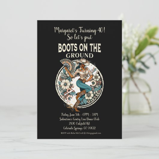 地面のブーツ 招待状 (スタンド正面)