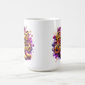 地面のブーツ:水色ブーツ コーヒーマグカップ (中央)