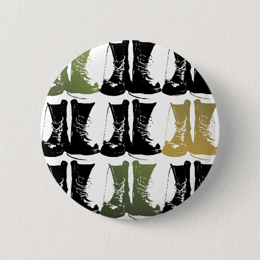 地面のブーツ 缶バッジ (正面)