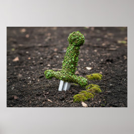 地面の剣がで覆わ離れれる ポスター