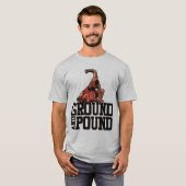 地面及びPound| MMAのワイシャツ Tシャツ (正面フル)