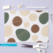 地音の形オーガニック状パターン2 薄葉紙 (クラフト)