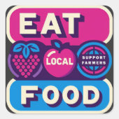 地食べ食 スクエアシール (正面)