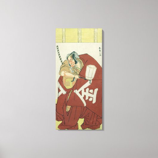 坂田金時役の団十郎 キャンバスプリント (正面)
