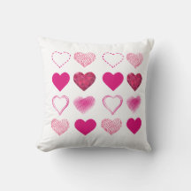 均一なパターンの様々なハート型