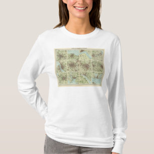 均一スケールのイギリス及びスコットランドの町 Tシャツ