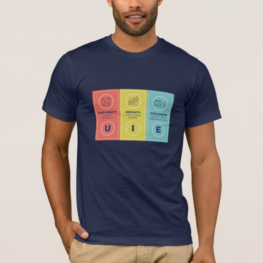 均一性 不平等 排除 (UIE) Tシャツ (正面)