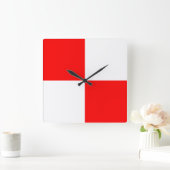 均一 スクエア壁時計 (ホーム)