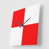 均一 スクエア壁時計 (傾斜)