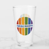 均等権利の印刷ガラス タンブラーグラス (正面)