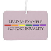 [均等空気フレッシュナーをサポート] （長方形） カーエアーフレッシュナー (裏面)