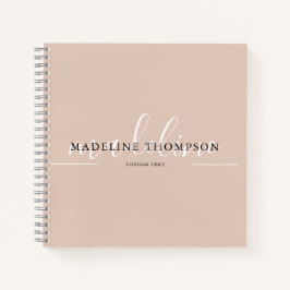 坊保ベージュ書道台本 ノートブック