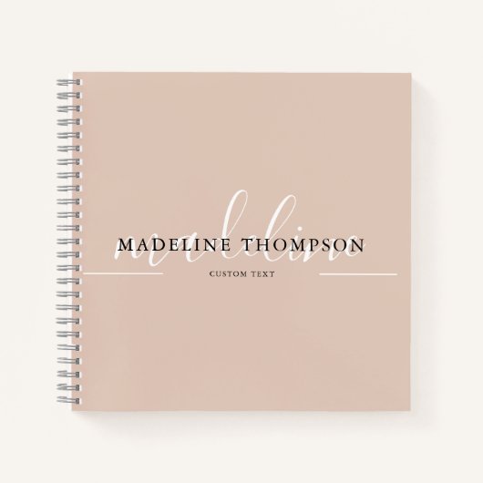坊保ベージュ書道台本 ノートブック (正面)