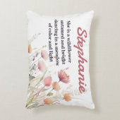 坊保山花パーソナライズされた名枕 アクセントクッション (正面(垂直))