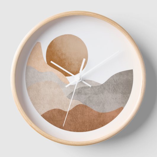 坊保禅月 壁時計 (正面)