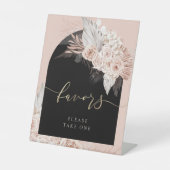 坊保花アーチはペデスタルを好む 台座サイン (正面)