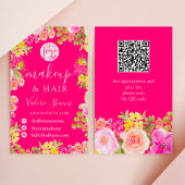 坊保野花ガーデンの水彩メイクアップヘア 名刺