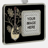 坊蔵木 シルバープレートフレームオーナメント (右)