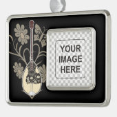 坊蔵木 シルバープレートフレームオーナメント (左)