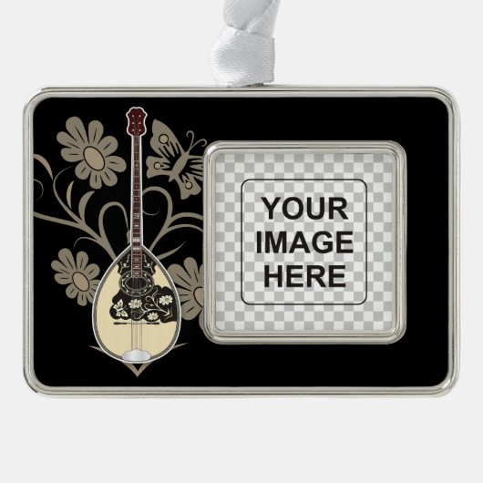 坊蔵木 シルバープレートフレームオーナメント (正面)