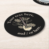 坊蔵木 ラウンドペーパーコースター (アングル)