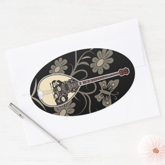 坊蔵木 楕円形シール (封筒)