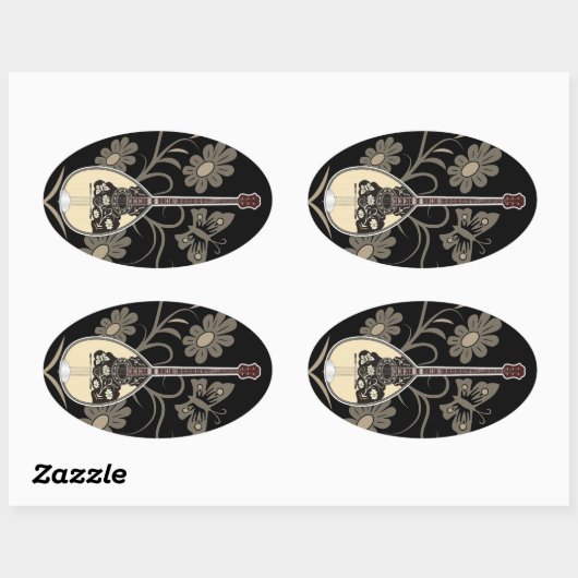 坊蔵木 楕円形シール (シート)