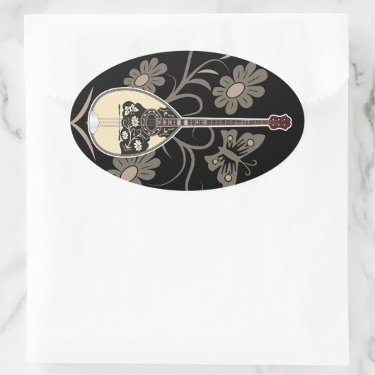 坊蔵木 楕円形シール (バッグ)