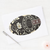 坊蔵木 楕円形シール (封筒)