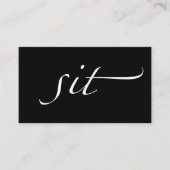 坐らせて下さい: 付き添い、ベビーシッターをかわいがって下さい 名刺 (正面)