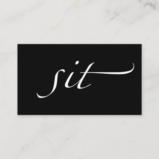 坐らせて下さい: 付き添い、ベビーシッターをかわいがって下さい 名刺 (正面)