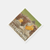 坐像 |アユタヤ,タイ スタンダードカクテルナプキン (角)