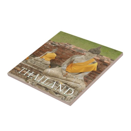 坐像 |アユタヤ，タイ タイル (側面)