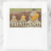 坐像 |アユタヤ，タイ 長方形シール (バッグ)