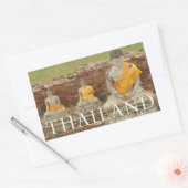 坐像 |アユタヤ，タイ 長方形シール (封筒)