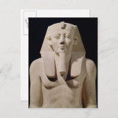 坐像Sesostris I，元々は位牌 ポストカード (正面/裏面)