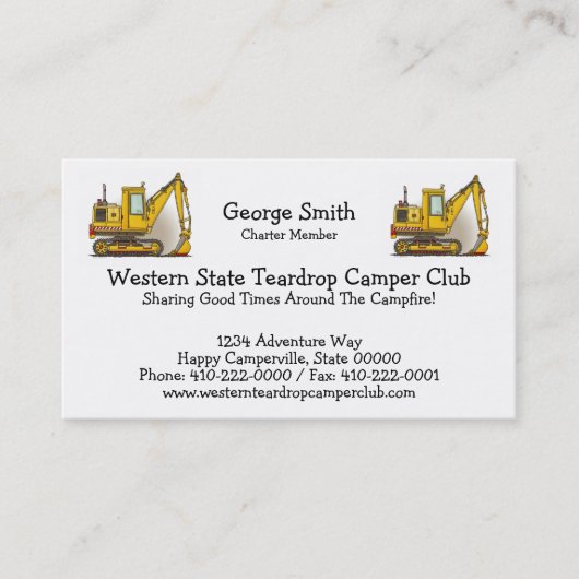 坑夫のシャベル 名刺 (正面)