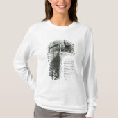 坑道の上で傷つけられている男の子および女の子 Tシャツ (正面)