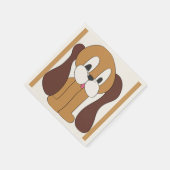 垂れ耳の子犬 スタンダードカクテルナプキン (角)