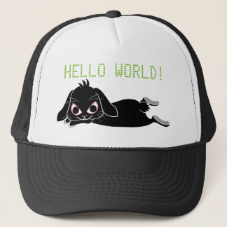 垂れ耳黒兎 キャップ