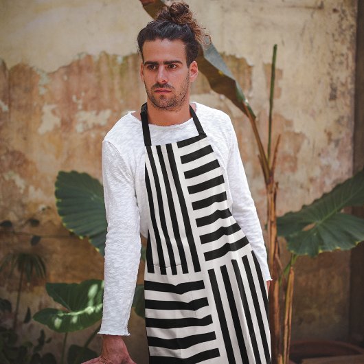 垂直および水平ストライプ方向 エプロン