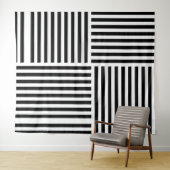 垂直および水平ストライプ方向 タペストリー (インサイチュ(横))