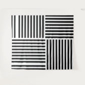 垂直および水平ストライプ方向 タペストリー (正面(横))