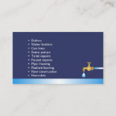 垂直になる及び熱するマスターのための名刺 名刺 (裏面)