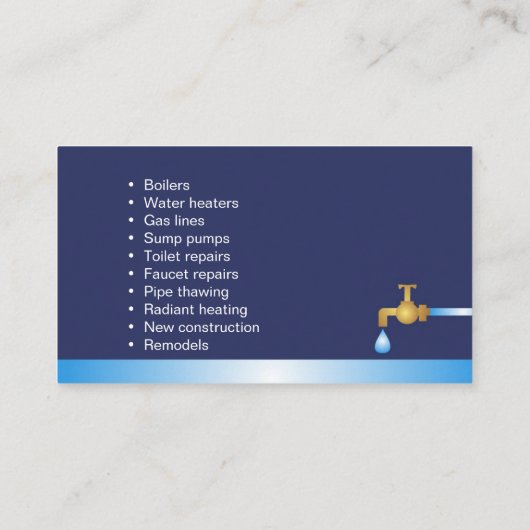 垂直になる及び熱するマスターのための名刺 名刺 (裏面)