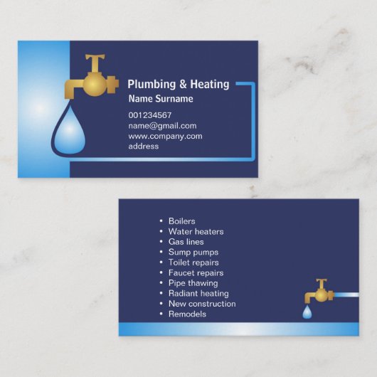 垂直になる及び熱するマスターのための名刺 名刺 (正面/裏面)